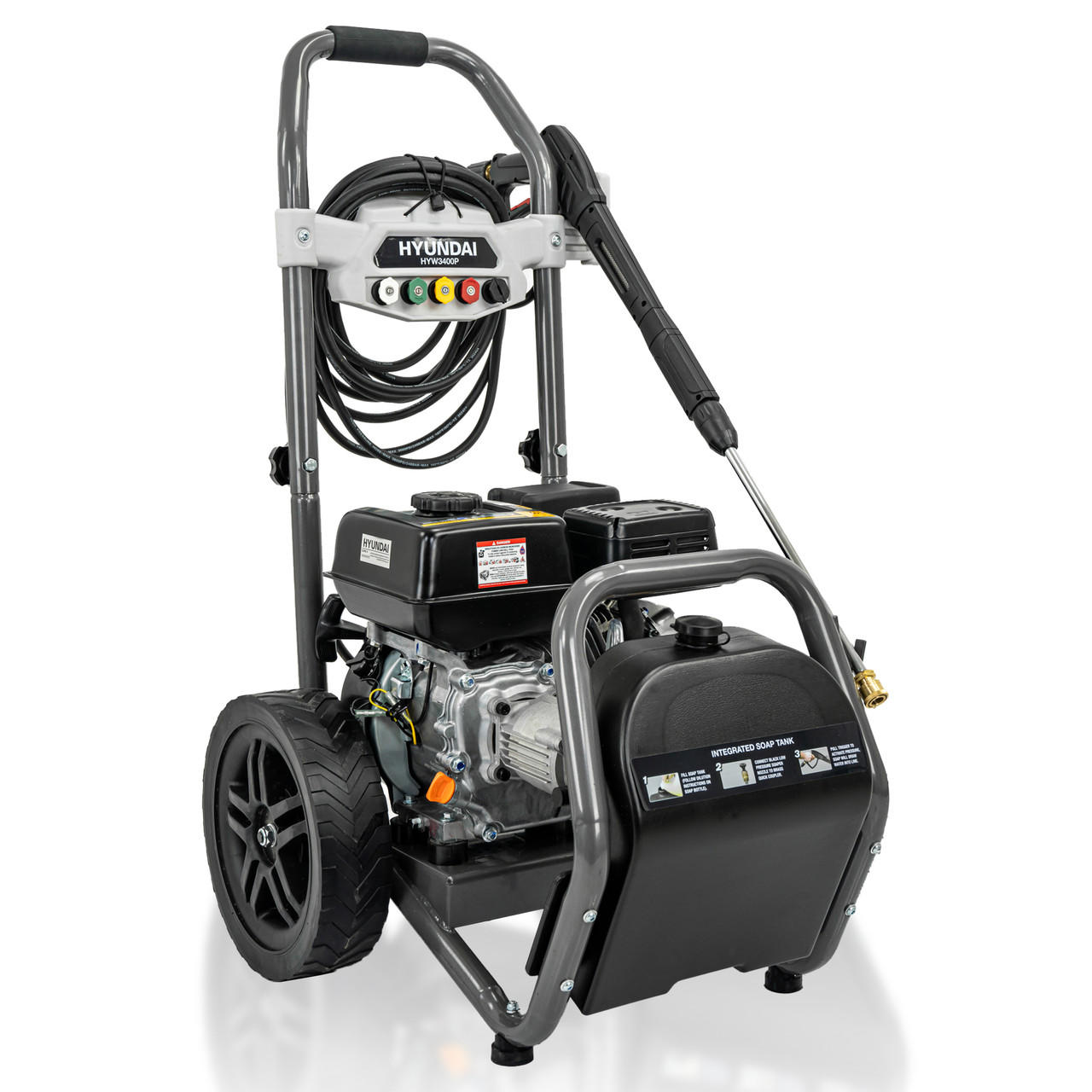 Hyundai HYW3400P 3400psi / 234 bar 209cc Petrol Pressure Washer
